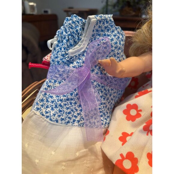 1960s Horsman Ruthie Doll in GrandmaCore Basket Brass Candleholder and Extra Dre - Picture 4 of 12